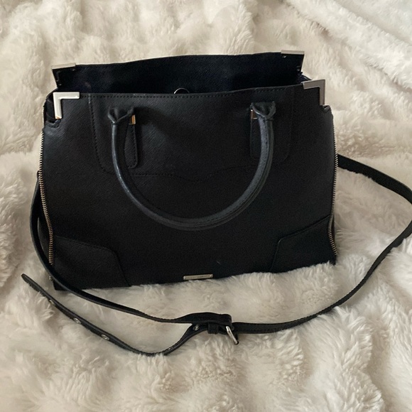 Black Rebecca Minkoff zipper purse - Picture 1 of 9